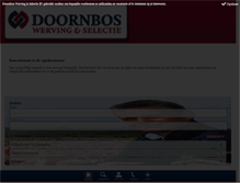Tablet Screenshot of doornboswerving.nl